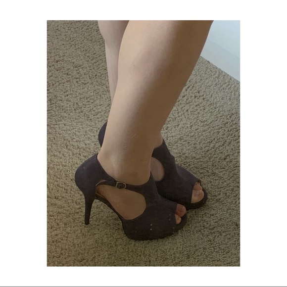 Purple Ankle Strap Heels - Picture 7 of 8